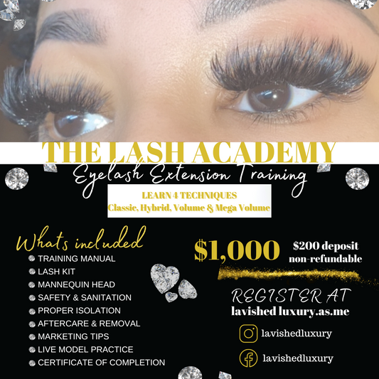 EYELASH EXTENSIONS 1:1  TRAINING